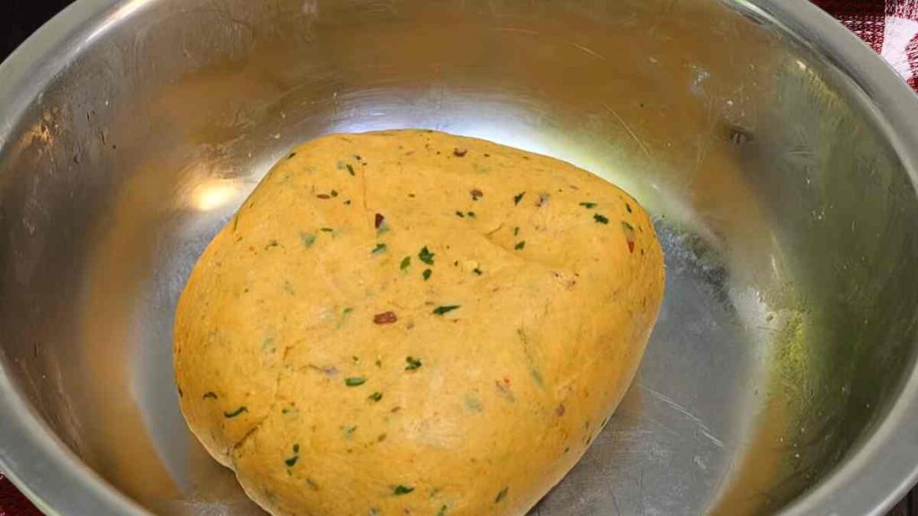 How to knead dough to make masala puri